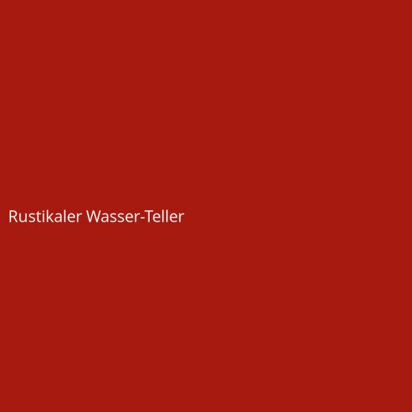 Rustikaler Wasser-Teller