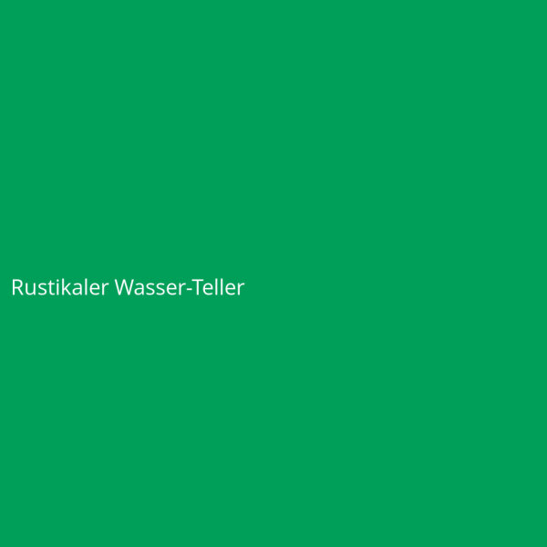 Rustikaler Wasser-Teller