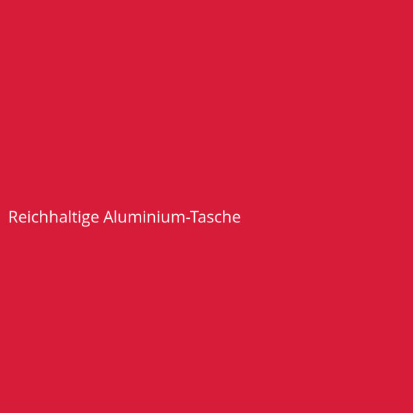 Reichhaltige Aluminium-Tasche