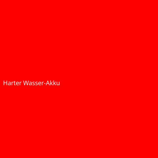 Harter Wasser-Akku