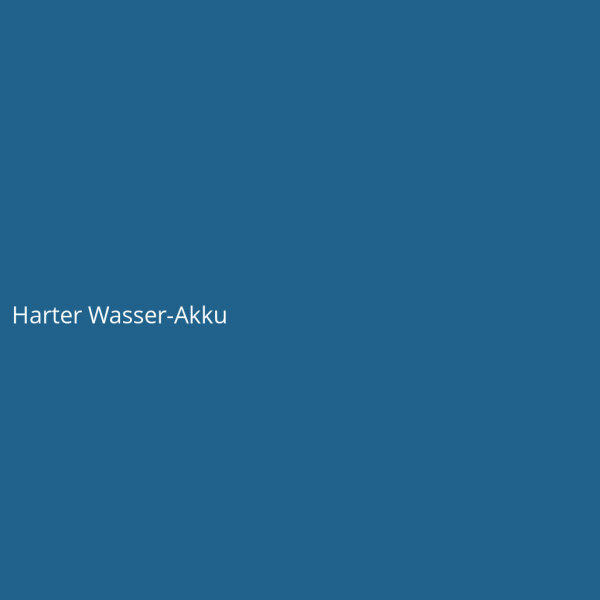 Harter Wasser-Akku